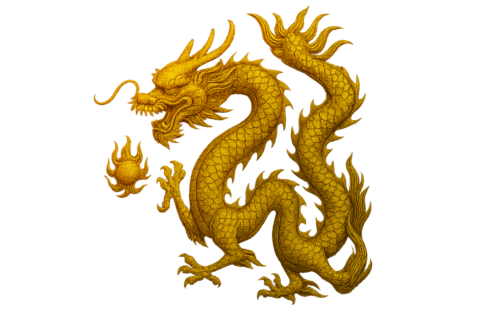 Dragon decoration left